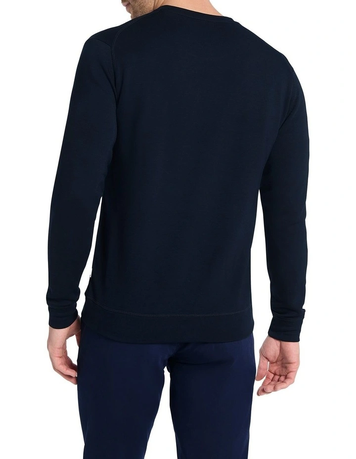 Neo Crew Neck Sweater In Navy 6 Neo Crew Neck Sweater In Navy - Image 4