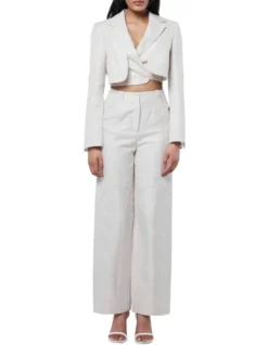 Cold Heart Blazer In Beige