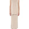 Longline Merino Wool Vest In Beige -Myer Fashion Store 985641040 1 720x928