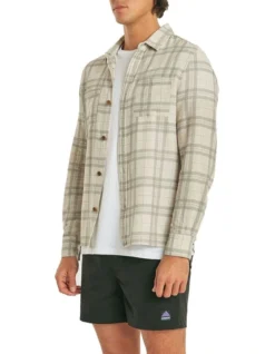 Replay Casual Long Sleeve Shirt In Beige -Myer Fashion Store 985706560 3 720x928