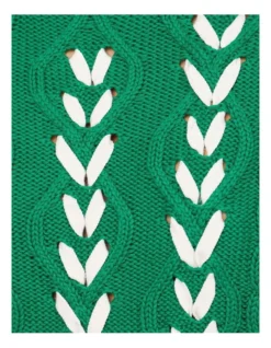 Oxford Lucy Ribbon Knit Pullover In Green -Myer Fashion Store 986072500 6 720x928