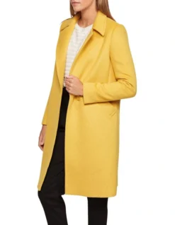 Oxford Sunny Wool Rich Coat In Yellow -Myer Fashion Store 986076550 2 720x928