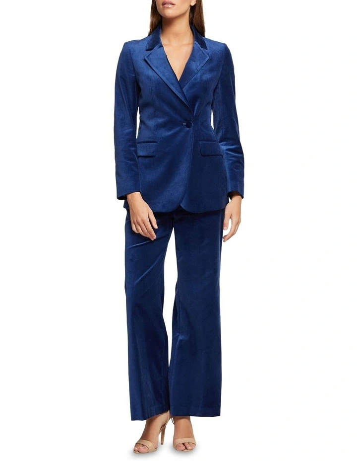 Oxford Raffi Velvet Jacket In Blue 9 Oxford Raffi Velvet Jacket In Blue - Image 7