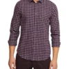 Oxford Stratton Slim Fit Check Shirt In Purple -Myer Fashion Store 986205430 1 720x928