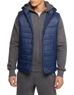 Oxford Bruno Eco Filling Puffa Vest In Blue