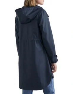 French Connection The Essential Raincoat In Blue 8 French Connection The Essential Raincoat In Blue -Myer Fashion Store 986348440 3 720x928