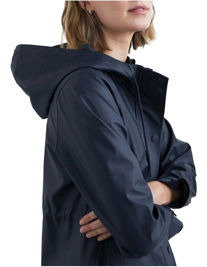 French Connection The Essential Raincoat In Blue 6 French Connection The Essential Raincoat In Blue - Image 4