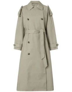 Calvin Klein Oversized Trench Coat In Grey -Myer Fashion Store 986428900 3 720x928