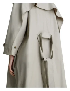 Calvin Klein Oversized Trench Coat In Grey -Myer Fashion Store 986428900 5 720x928