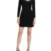 Sliced Front Mini Dress In Black 2 Sliced Front Mini Dress In Black -Myer Fashion Store 986538700 1 720x928