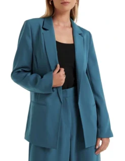 Forever New Colby Boyfriend Blazer In Green -Myer Fashion Store 986705110 4 720x928