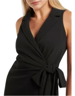 Forever New Georgia Bow Detail Blazer Dress In Black -Myer Fashion Store 986711140 4 720x928