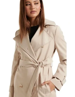 Forever New Hamilton Trench Mac In Cream -Myer Fashion Store 986802760 4 720x928