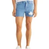 Calvin Klein Jeans Raw Edge Denim Short In Blue