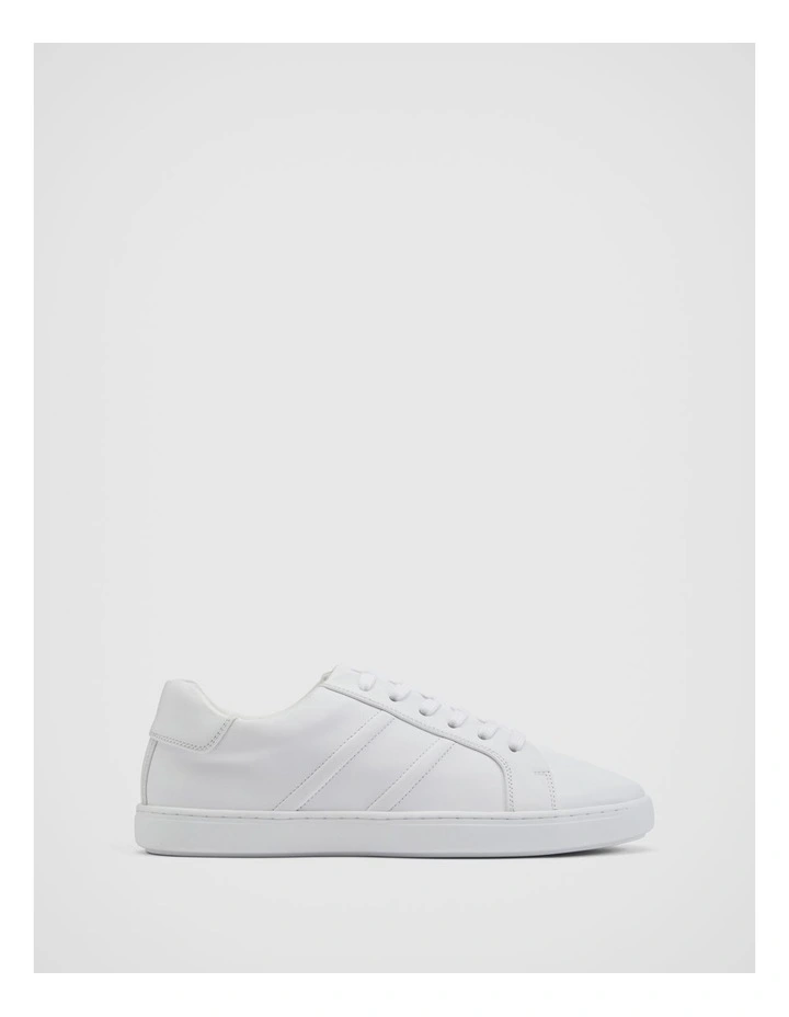 Marais Leather Sneaker In Pure White 3 Marais Leather Sneaker In Pure White