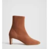 Suede 65mm Heel Bootie In Cinnamon -Myer Fashion Store 987608350 1 720x928