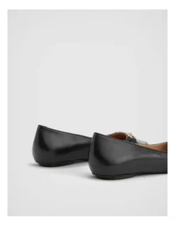 Snaffle Leather Pointed Flat In Black -Myer Fashion Store 987608620 5 720x928