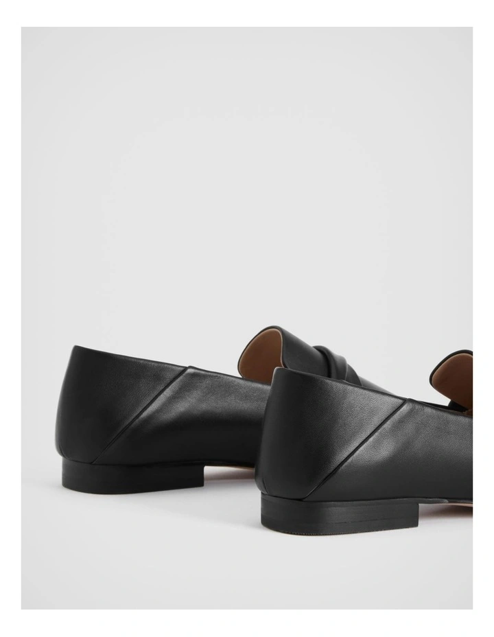 Leather Twist Loafer In Black 7 Leather Twist Loafer In Black - Image 5