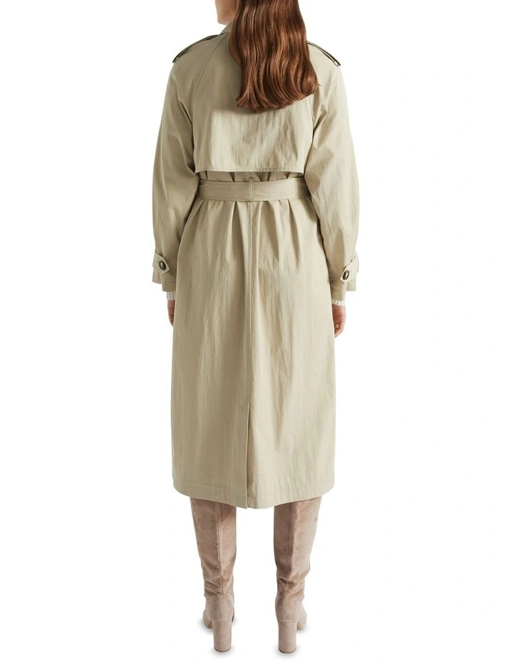 Trench Coat In Beige 6 Trench Coat In Beige - Image 4