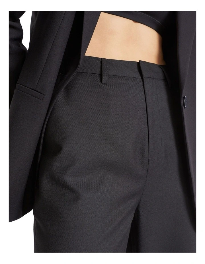 Wool Blend Trouser In Black 4 Wool Blend Trouser In Black - Image 2