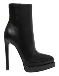 Steve Madden Fyre Stiletto Boot In Black