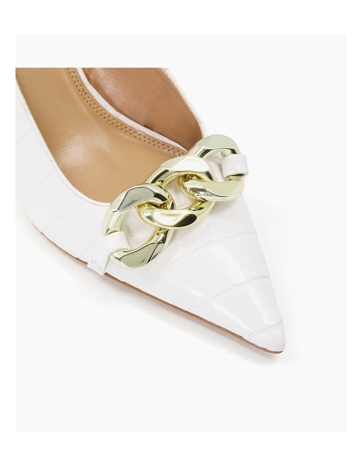 Dune London Canary Slingback Pump In White 5 Dune London Canary Slingback Pump In White - Image 3