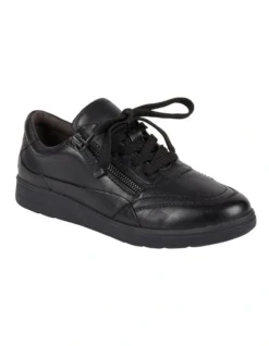 Kari Leather Sneaker In Black -Myer Fashion Store 988720210 2 720x928