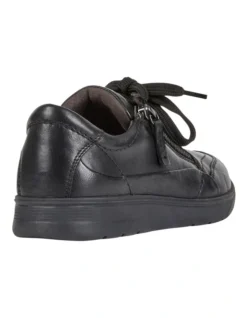 Kari Leather Sneaker In Black -Myer Fashion Store 988720210 4 720x928