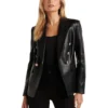Forever New Zara Polyurethane Blazer In Black 1 Forever New Zara Polyurethane Blazer In Black -Myer Fashion Store 988809760 1 720x928