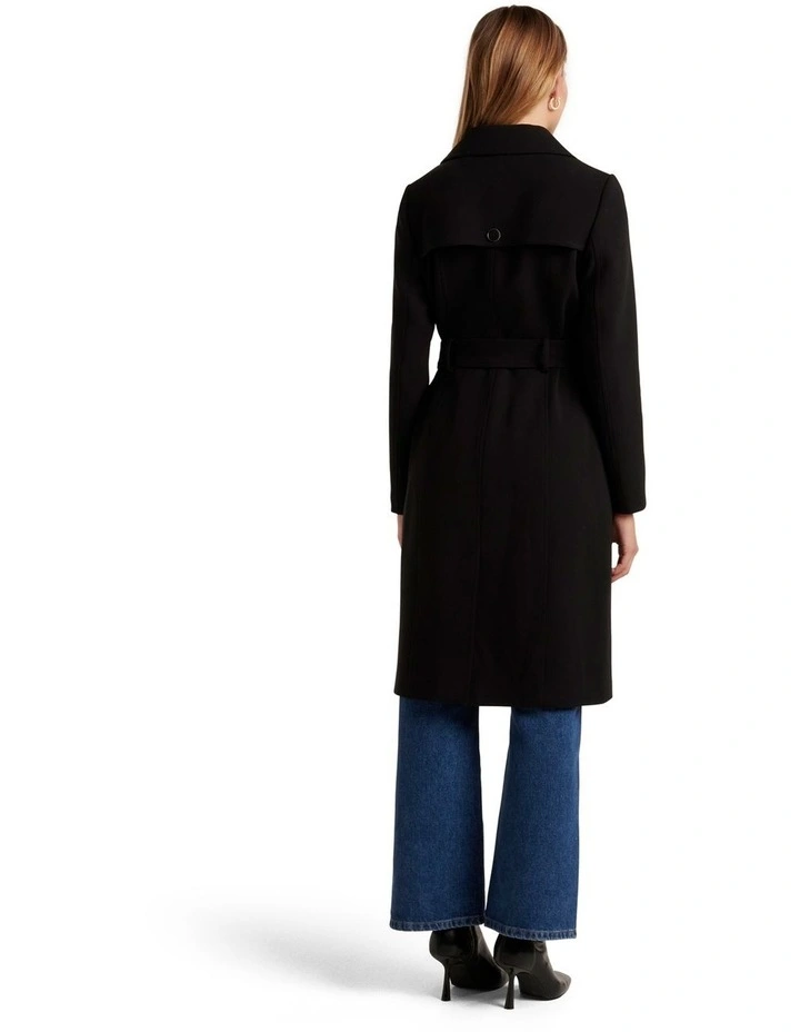 Forever New Cassie Trench Mac In Black 4 Forever New Cassie Trench Mac In Black - Image 2
