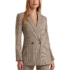Forever New Melissa Check Double-Breasted Blazer In Brown Multi -Myer Fashion Store 988813810 1 720x928