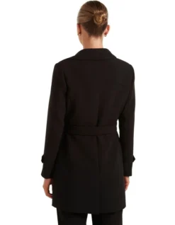 Violet Trench Mac Coat In Black -Myer Fashion Store 988814440 2 720x928