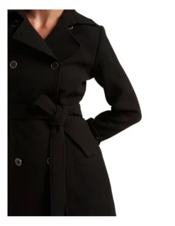 Violet Trench Mac Coat In Black -Myer Fashion Store 988814440 4 720x928