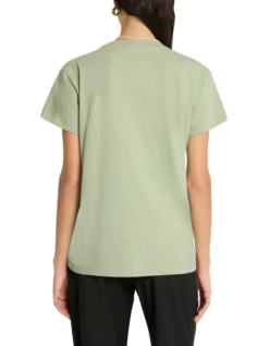 Essence Logo Tee In Green -Myer Fashion Store 989805970 2 720x928