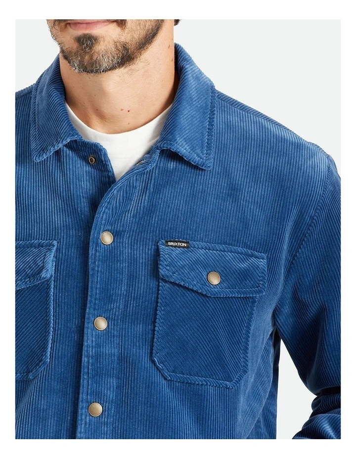 Brixton Durham Lined Jacket In Blue 6 Brixton Durham Lined Jacket In Blue - Image 4