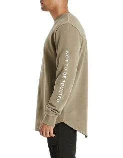 Phantom Dual Curved Sweater In Brown -Myer Fashion Store 990395290 3 720x928