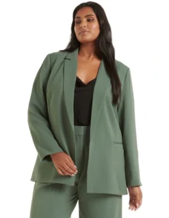 Tori Boyfriend Blazer In Green