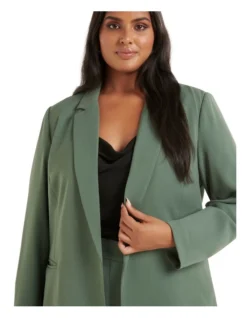 Tori Boyfriend Blazer In Green -Myer Fashion Store 990463150 4 720x928