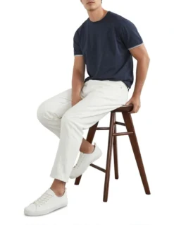 French Connection Tipped T-Shirt In Navy -Myer Fashion Store 990485290 2 720x928