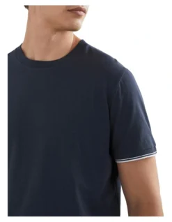 French Connection Tipped T-Shirt In Navy -Myer Fashion Store 990485290 4 720x928