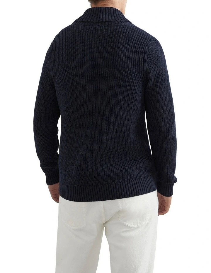 French Connection Shawl Collar Cardigan In Navy 5 French Connection Shawl Collar Cardigan In Navy - Image 3