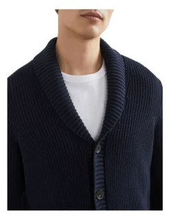 French Connection Shawl Collar Cardigan In Navy 9 French Connection Shawl Collar Cardigan In Navy -Myer Fashion Store 990493300 4 720x928