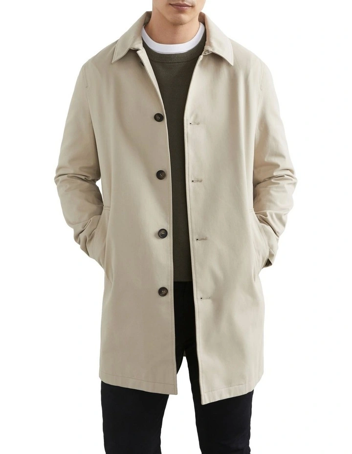 French Connection Car Coat In Stone 3 French Connection Car Coat In Stone