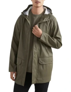 French Connection Raincoat In Green