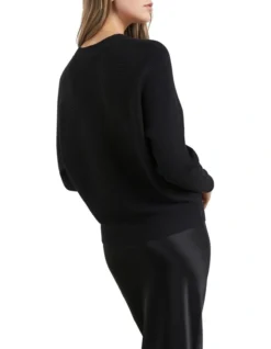 French Connection Dolman Sleeve Mock Neck Knit In Black -Myer Fashion Store 990544780 990535240 3 720x928