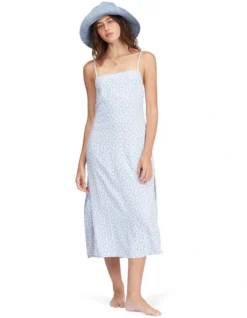 Billabong Weekend Waves Dress In Blue