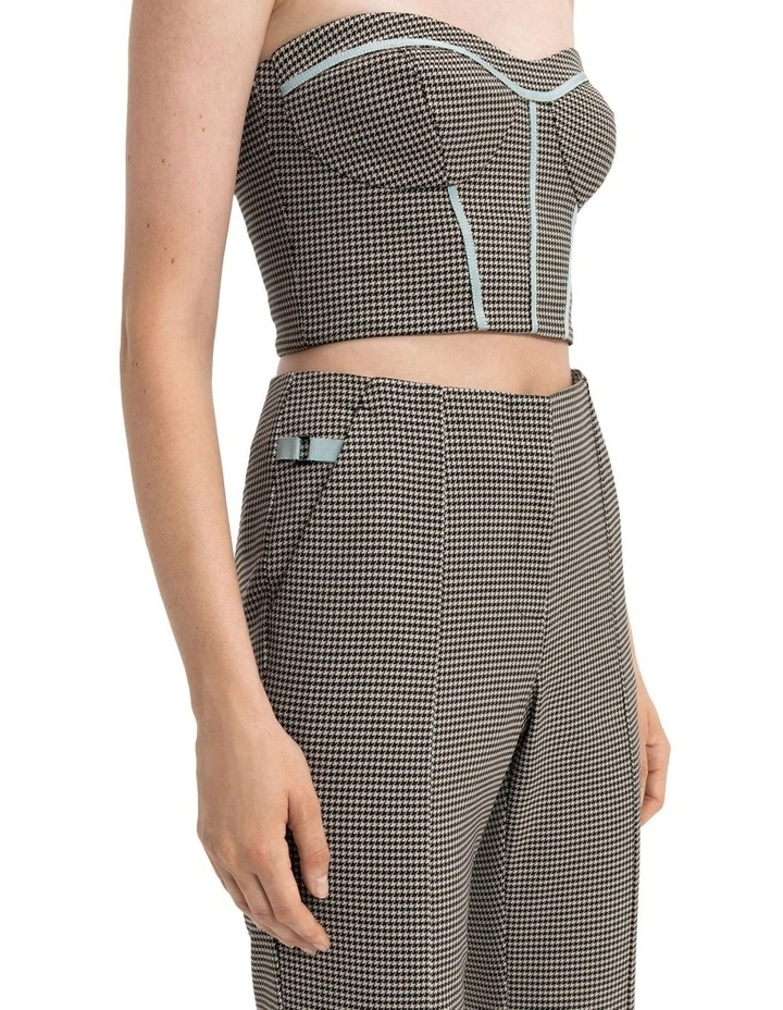 Houndstooth Tailored Flare In Brown Multi 6 Houndstooth Tailored Flare In Brown Multi - Image 4