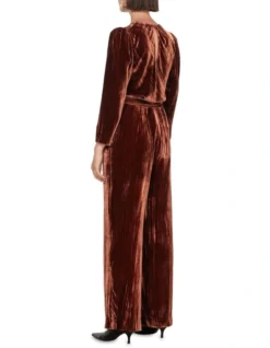 Crushed Velvet Pant In Brown 6 Crushed Velvet Pant In Brown -Myer Fashion Store 991284130 2 720x928