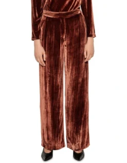 Crushed Velvet Pant In Brown 7 Crushed Velvet Pant In Brown -Myer Fashion Store 991284130 3 720x928