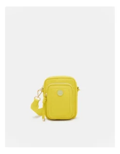 Nextalgia Phone Crossbody Bag In Spiced Chartreuse